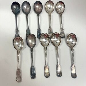 Vintage 1847 Rogers Bros "IS" Monogrammed "R" Spoons - Lot of 10 LS10